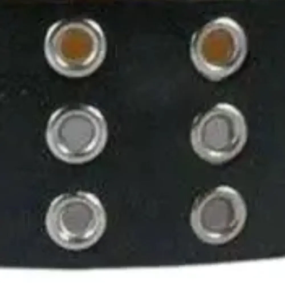NWT UO Urban Outfitters Black Three ring GrommetTriple Eyelet Belt Size Medium